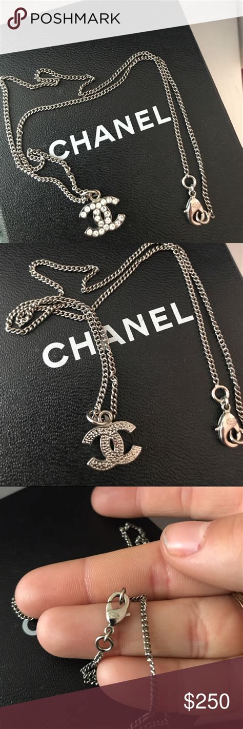 faux chanel logo necklace|authentic chanel jewelry stamp.